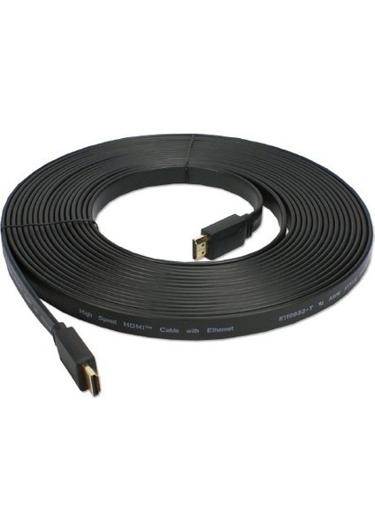 15Metre Flat HDMI Kablo Full HD 1080p