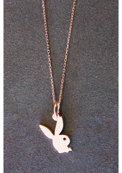Playboy Rose Gümüş Kolye (Tgk0306)