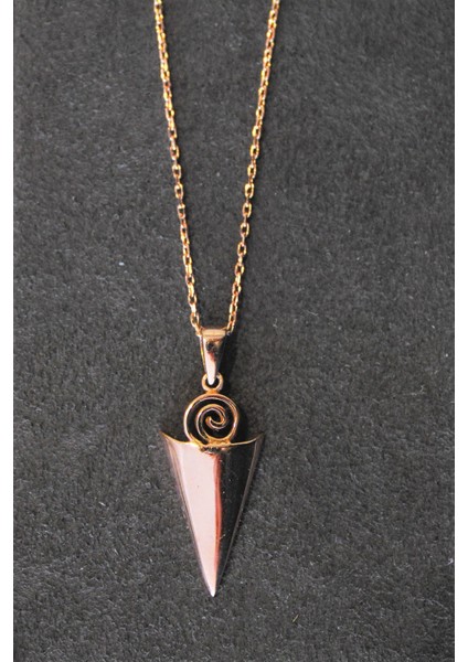 Fantezi Rose Gümüş Kolye (Tgk0335)