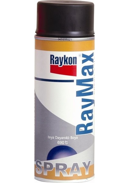 RayMax Sprey Boya Mat Siyah 9005