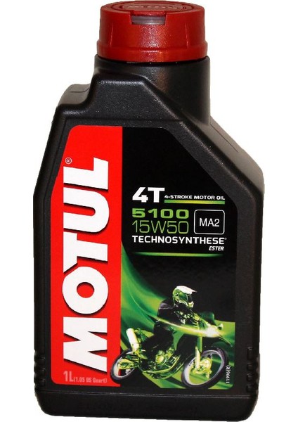 5100 15W50 4T 1 Litre Motosiklet Yağı
