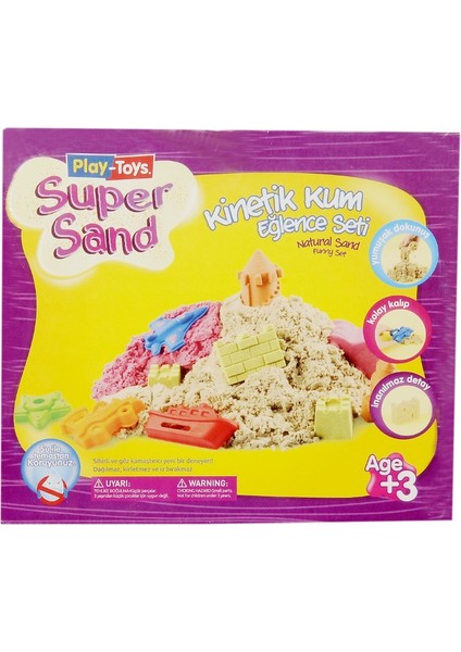 Super Sand Kinetik Kum Eğlence Seti 500 Gr + 6 Kalıp fiyatları