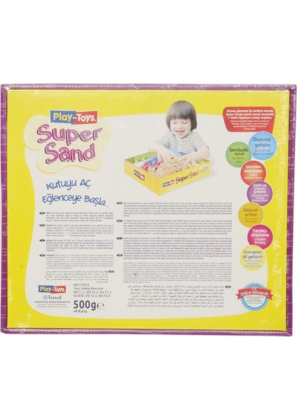 Super Sand Kinetik Kum Eğlence Seti 500 Gr + 6 Kalıp modelleri