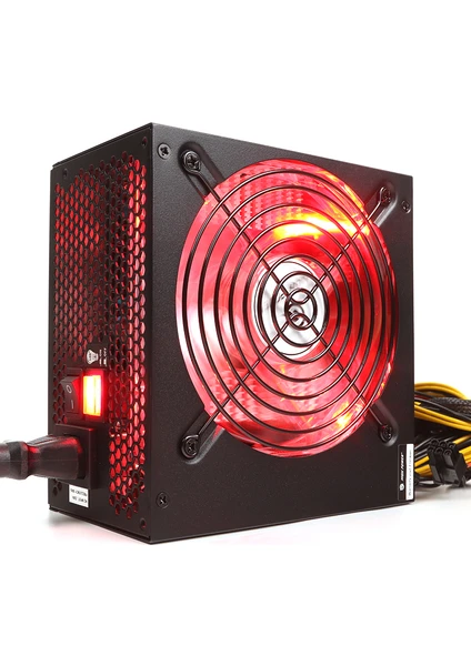 HighPower 600W 80+ Kırmızı Fanlı Güç Kaynağı Power Supply (HPG-600ST-T12S)