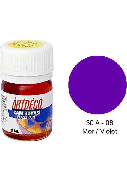 Cam Boyası 25Ml - Mor