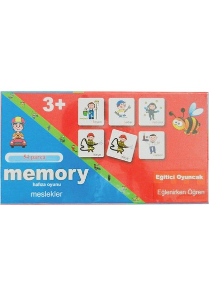 Memory 54 Parça Hafıza Oyunu Meslekler Bj-27144
