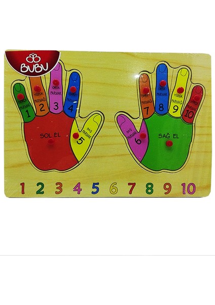 Ahşap Puzzle Parmaklar Bj-53Ap0056