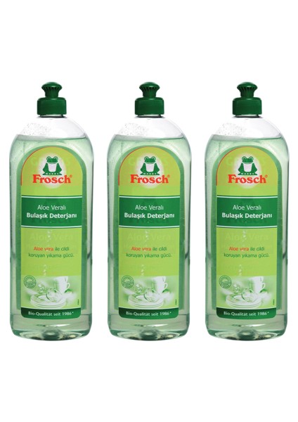 Bulaşık Losyonu Aloeveralı 750 ml x 3 Adet