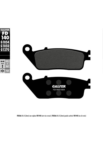 FD140G1054 (FA196V) Yarı Metalik Motosiklet Fren Balatası fiyatları