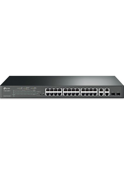 T1500-28PCT (TL-SL2428P) JetStream 24-Port 10/100Mbps + 4-Port Gigabit Smart PoE+