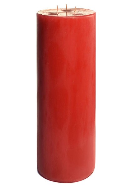 15X45 Silindir Mum Kırmızı