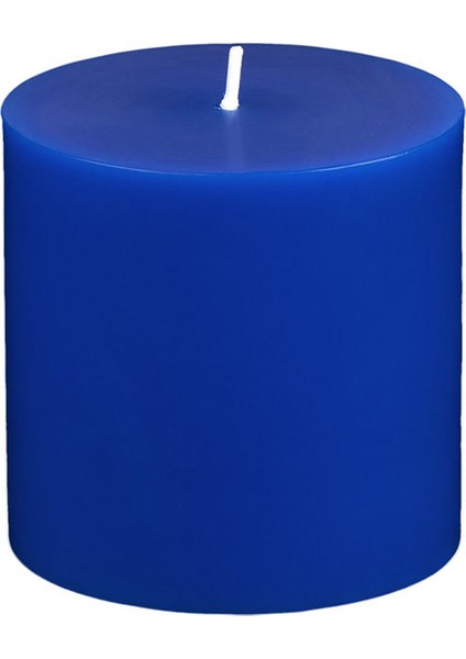 7X7 Mavi Silindir Mum