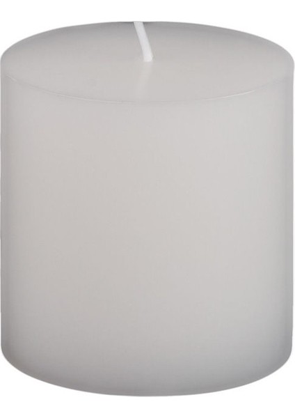 7X7 Beyaz Silindir Mum