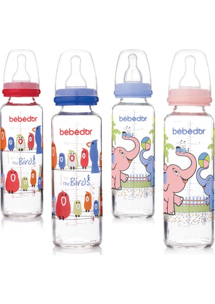 Cam Biberon Seti Asortili 125ml+250ml modelleri