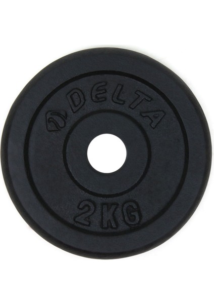 2 Kg x 2 Adet Siyah Döküm Plaka Çiftli Ağırlık Flanş