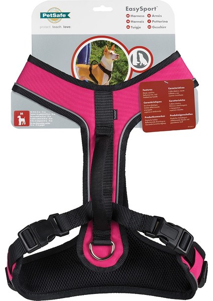 Easy Sport™ Harness -Pembe Köpek Tasması - Small ( 46 - 56 cm )