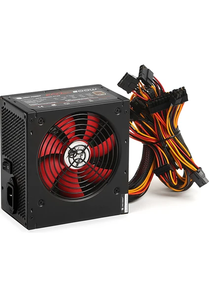 High Power 500W 80+ Bronze Kırmızı Fanlı Güç Kaynağı (HPE-500BR-A12S)