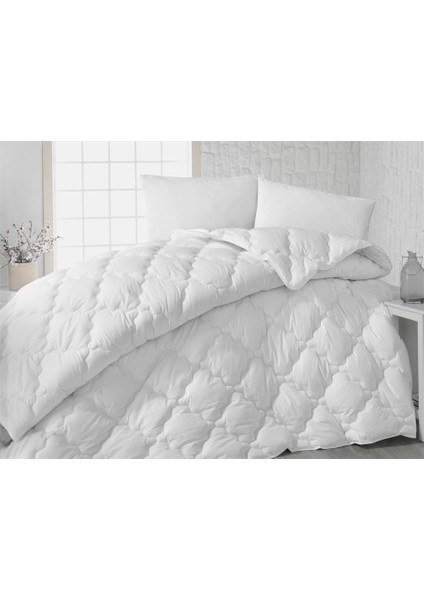 Yorgan Tek Kisilik Slikon Yorgan Beyaz