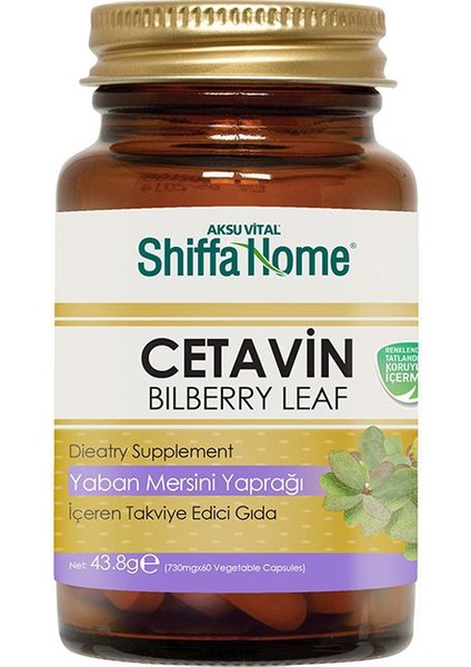 Cetavin (Billberrry Leaf) 730 mg 60 Kapsül