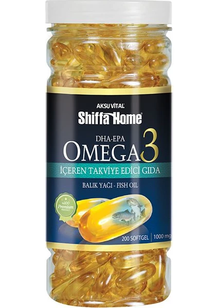 Shıffa Home Omega-3 Balık Yağı Softgel (200)