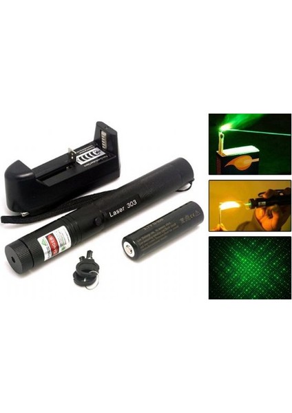 Yesil Lazer Pointer - Sarjli 1000 Mw