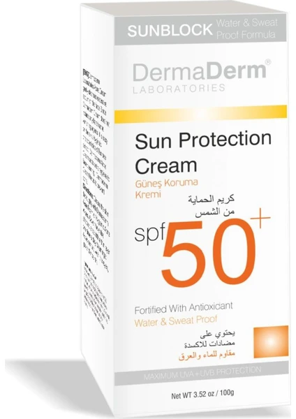 Dermaderm 50 + Güneş Koruma Kremi