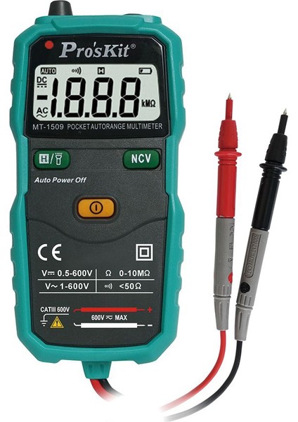 Proskit MT-1509 Cep Tipi AutoRange Dijital Multimetre
