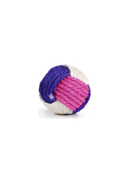 Beeztees Dügümlü Hasır Kedi Topu 6Cm