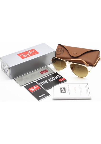 RB3025 112/85 58 Aviator Unisex Güneş Gözlüğü fiyatları