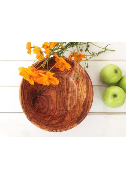 Zeytin Ağacı Kase Düz (16 cm)
