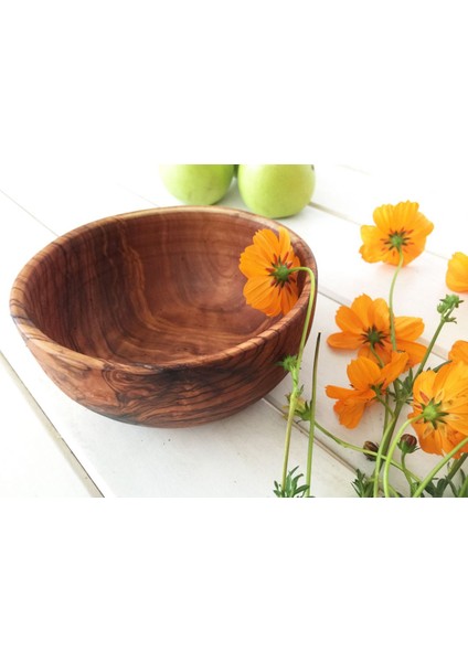 Zeytin Ağacı Kase Düz (16 cm)