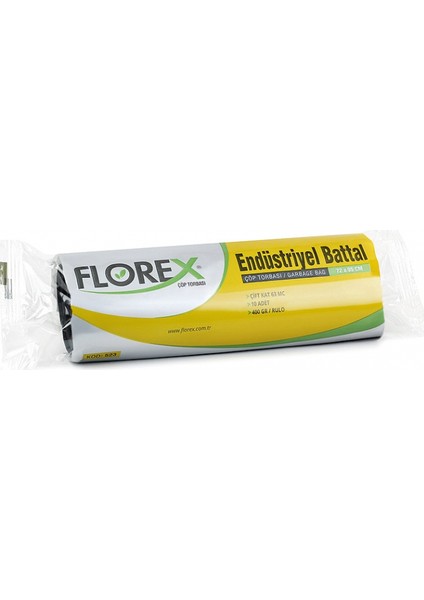 Endüstriyel Battal Çöp Torbası Yıldız Katlama 72 X 95 Cm