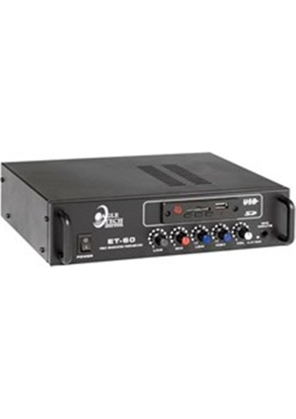 ET-60 12V - 60W 12V/100V/8 Ohm Mikser Amfi