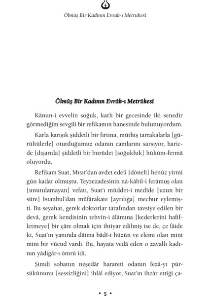 Ölmüş Bir Kadının Evrak-ı Metrukesi indirimleri