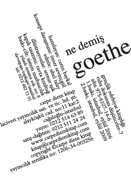 Ne Demiş Goethe