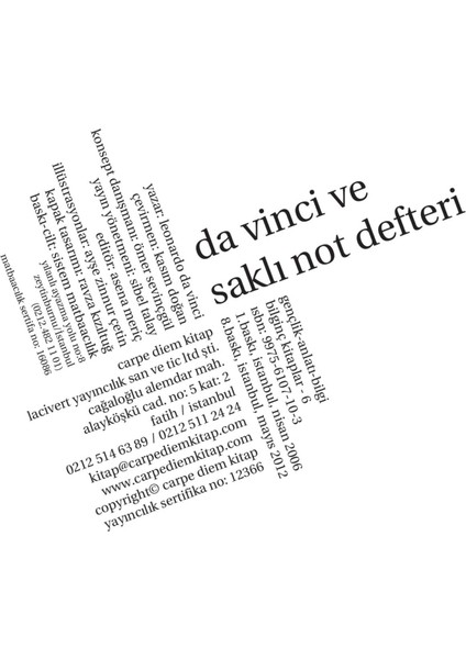 Da Vinci Ve Saklı Not Defteri fırsatları