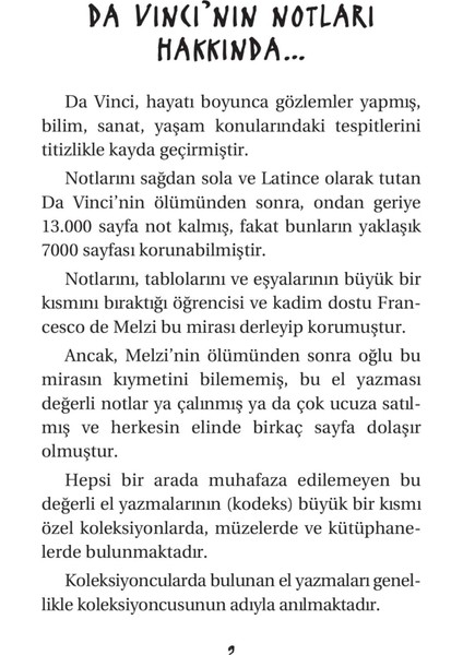 Da Vinci Ve Saklı Not Defteri