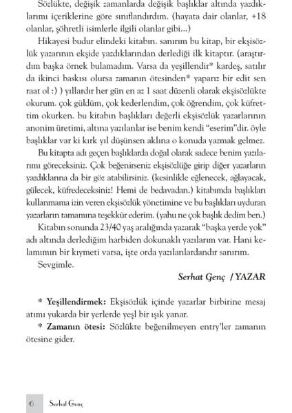 Ekşimiş Yazılar-Serhat Genç