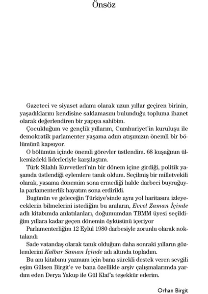 Kalbur Saman İçinde - Orhan Birgit