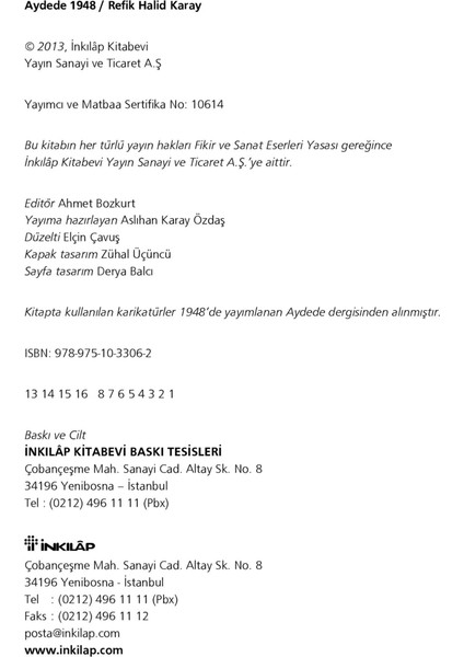 Aydede 1948 - Refik Halid Karay