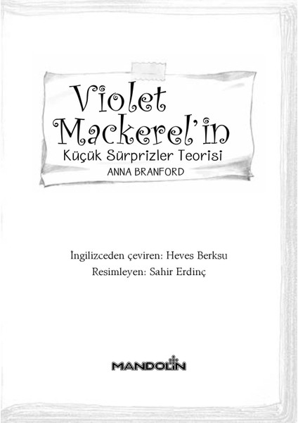 Violet Mackerel’İn Küçük Sürprizler Teorisi-Anna Branford fırsatları
