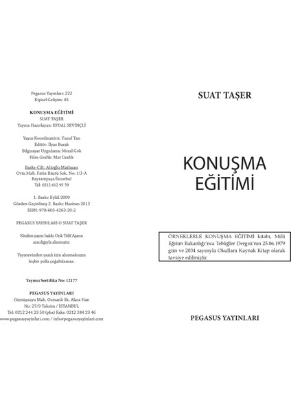 Konuşma Eğitimi - Suat Taşer
