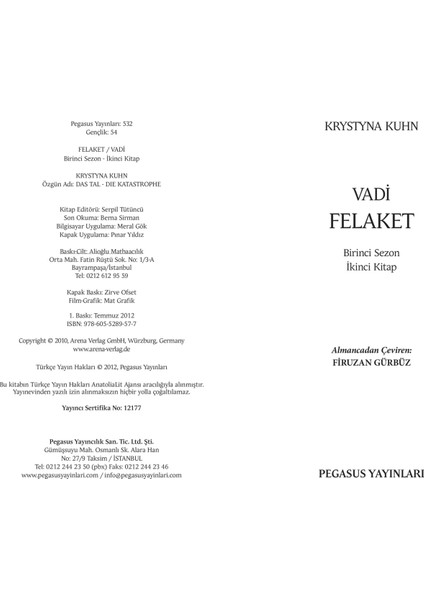 Felaket - Vadi 2 - Krystyna Kuhn modelleri
