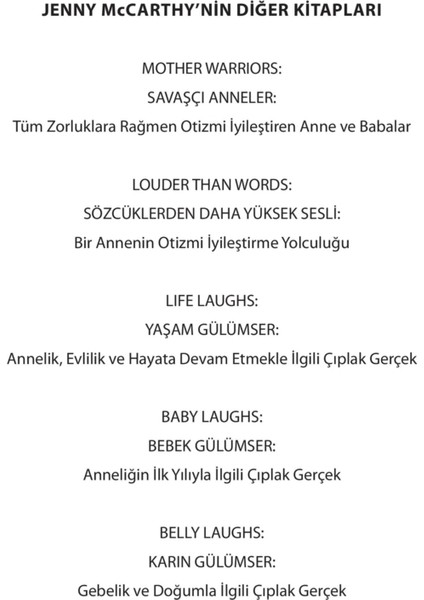 A'dan Z'ye Otizm Rehberi - Jenny McCarthy fırsatları