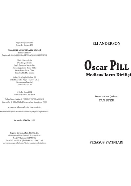 Oscar Pill - Medicus'Ların Dirilişi - Eli Anderson