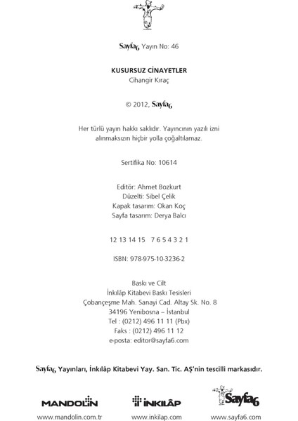Kusursuz Cinayetler-Cihangir Kıraç fırsatları