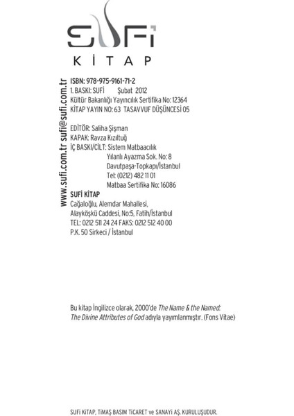 Esmaü'L-Hüsna-Tosun Bayrak