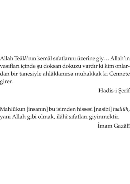 Esmaü'L-Hüsna-Tosun Bayrak