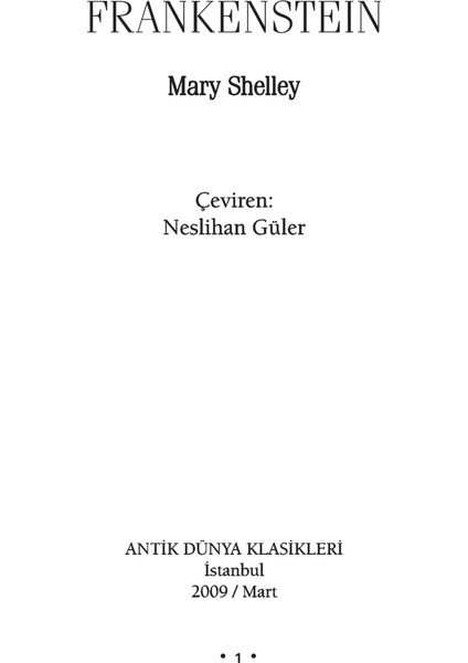 Frankenstein - Mary Shelley fiyatları