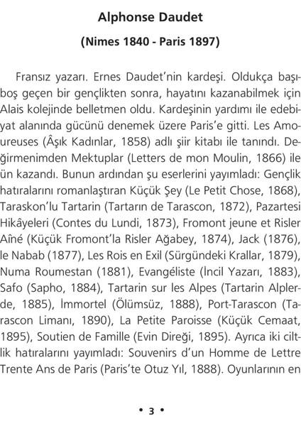 Değirmenimden Mektuplar - Alphonse Daudet
